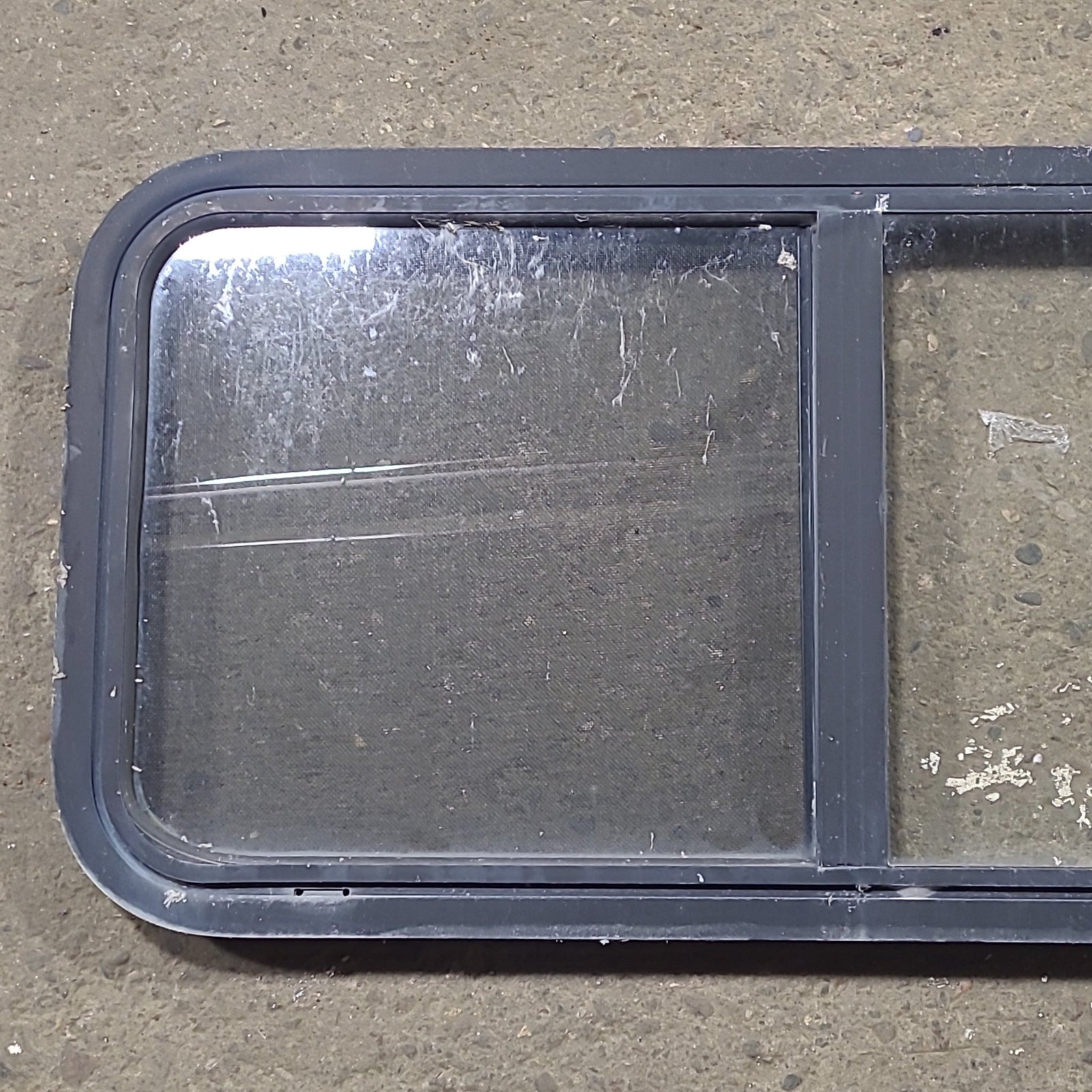 Used Slanted Black Radius Opening Window : 41 3/4