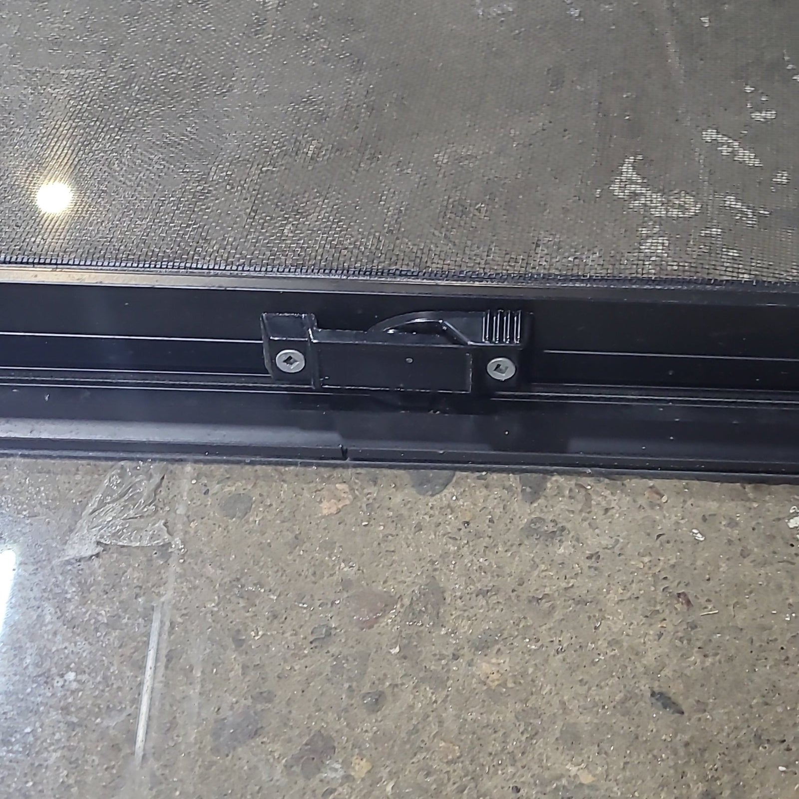 Used Slanted Black Radius Opening Window : 41 3/4