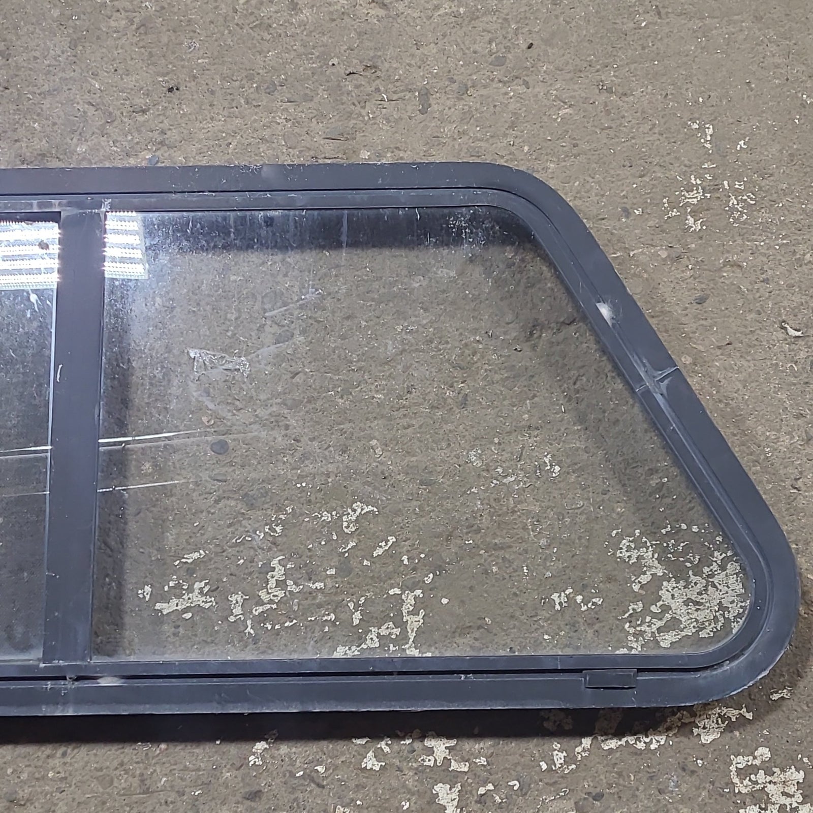 Used Slanted Black Radius Opening Window : 41 3/4