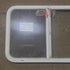 Used Slanted White Radius Opening Window : 40 1/2" W X 21 1/2" H X 1 1/4" D - Young Farts RV Parts