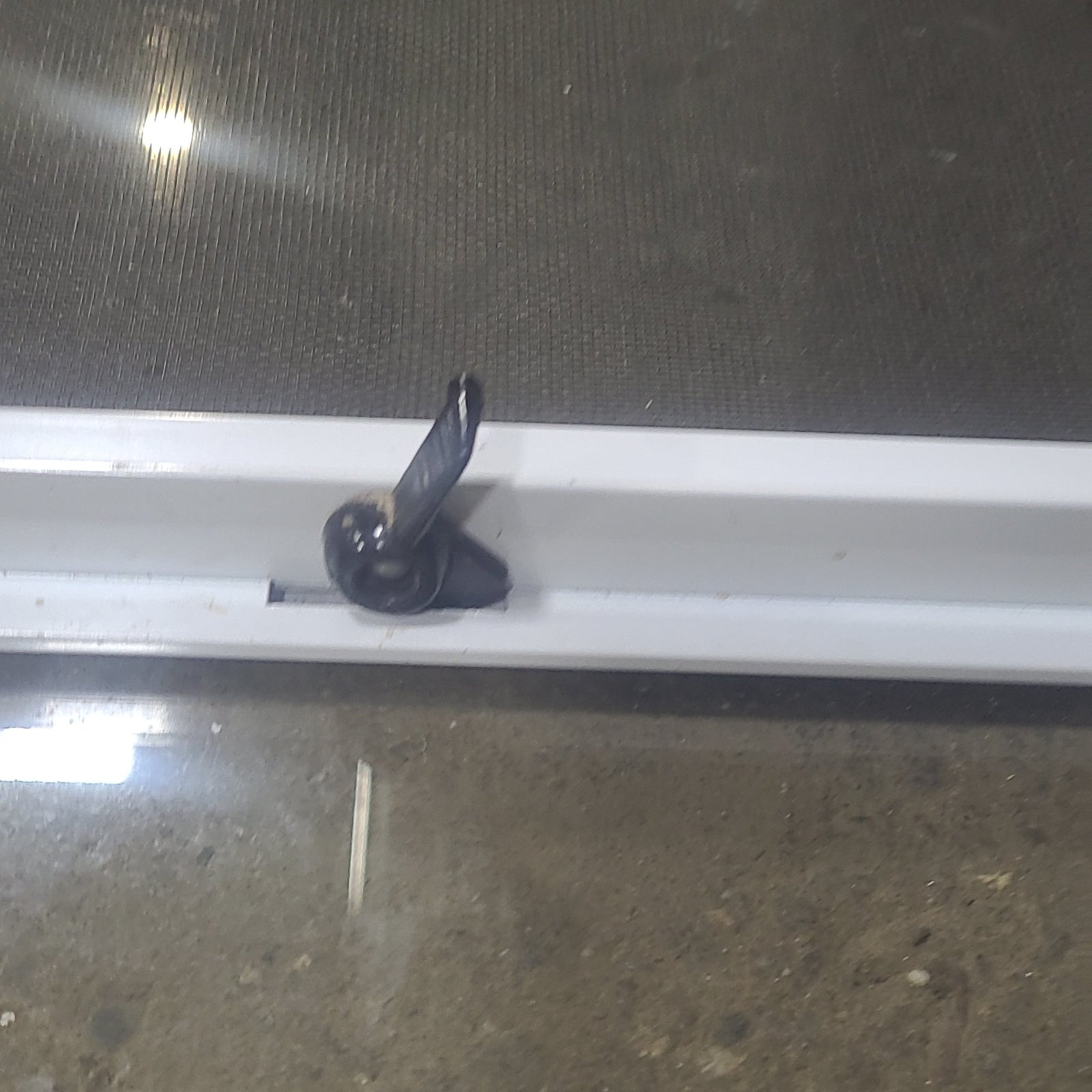 Used Slanted White Radius Opening Window : 40 1/2