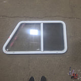 Used Slanted White Radius Opening Window :  40 1/2