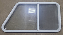 Load image into Gallery viewer, Used Slanted White Radius Opening Window : 41 1/2&quot; W X 21 1/2&quot; H X 1 1/4&quot; D - Young Farts RV Parts