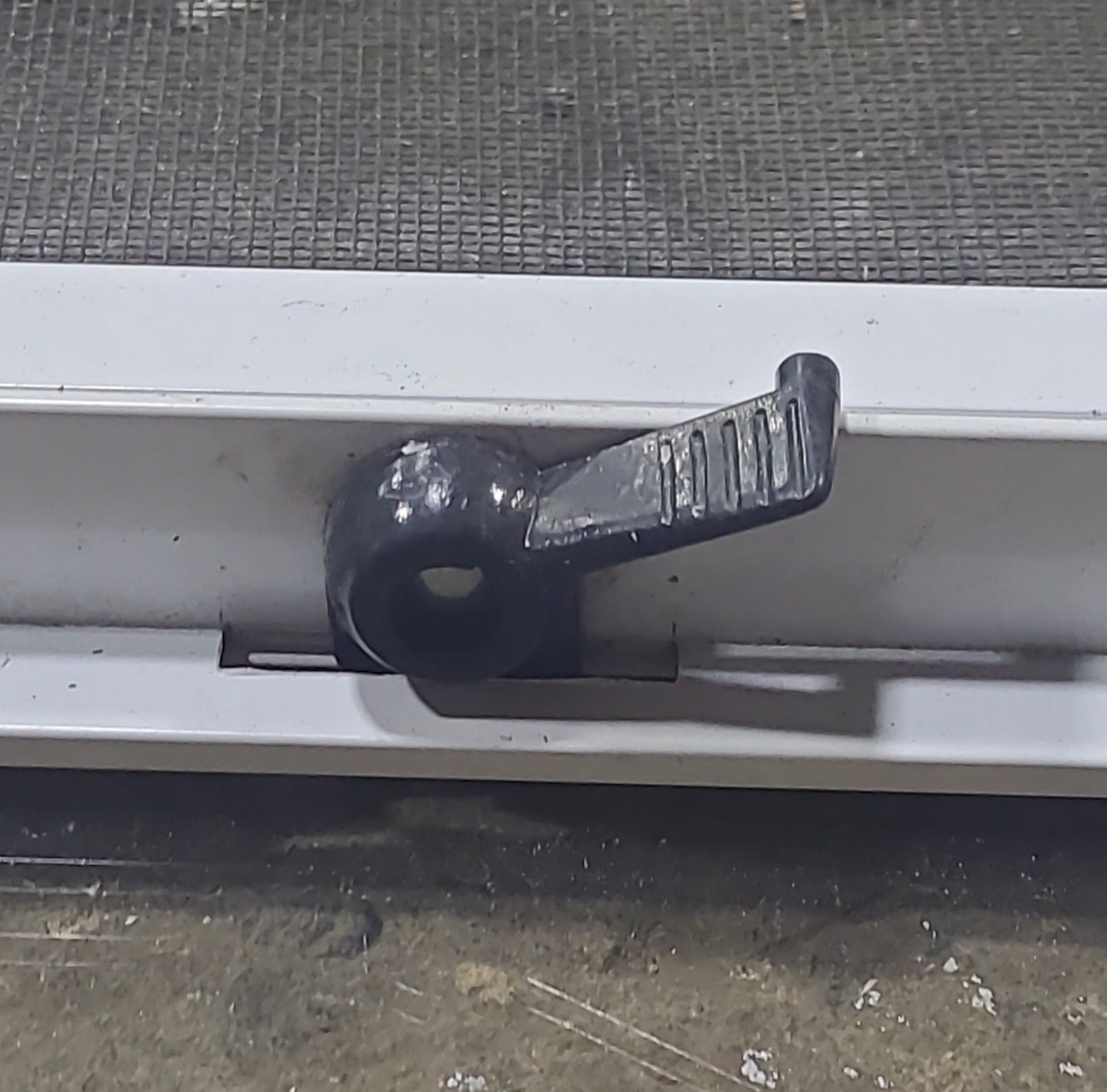 Used Slanted White Radius Opening Window : 41 1/2