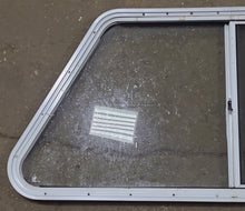 Load image into Gallery viewer, Used Slanted White Radius Opening Window : 41 1/2&quot; W X 21 1/2&quot; H X 1 1/4&quot; D - Young Farts RV Parts