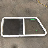 Used Slanted White Radius Opening Window : 47