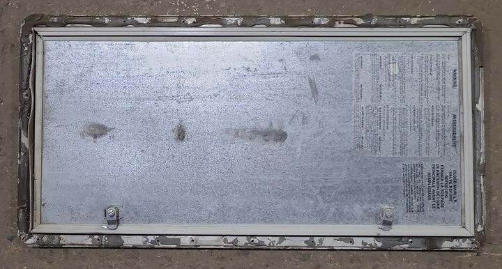 Used Square Cornered Cargo Door 29 1/4" x 13 3/4" x 5/8" - Young Farts RV Parts