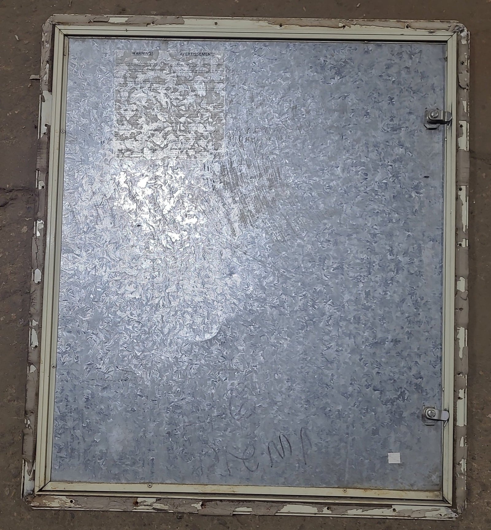 Used Square Cornered Propane/ Cargo Door 29 1/4