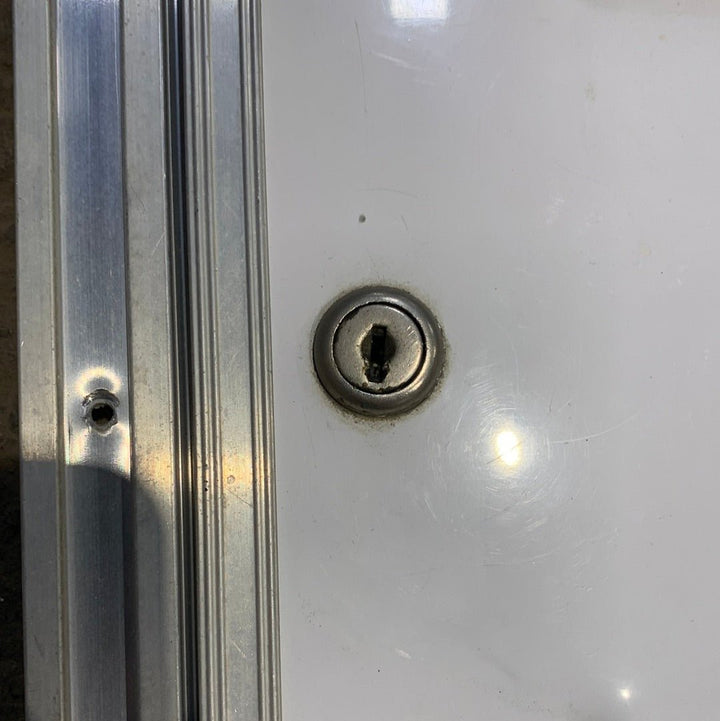 Used Squared Cornered Battery/Propane Cargo Door 13 3/4" x 10 3/4" x 5/8 "D - Young Farts RV Parts