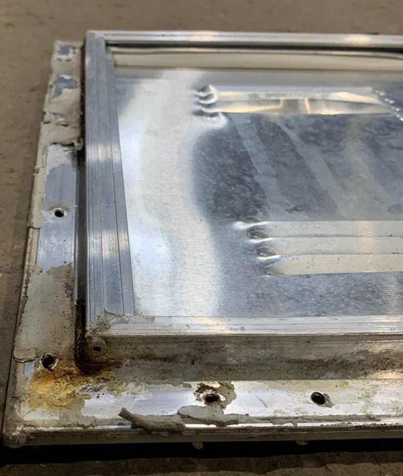 Used Squared Cornered Battery/Propane Cargo Door 13 3/4