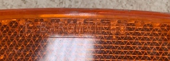 Used T. Bargman 59 | SAE-A-P2-DOT-02 Replacement Lens for Marker Light | Amber - Young Farts RV Parts