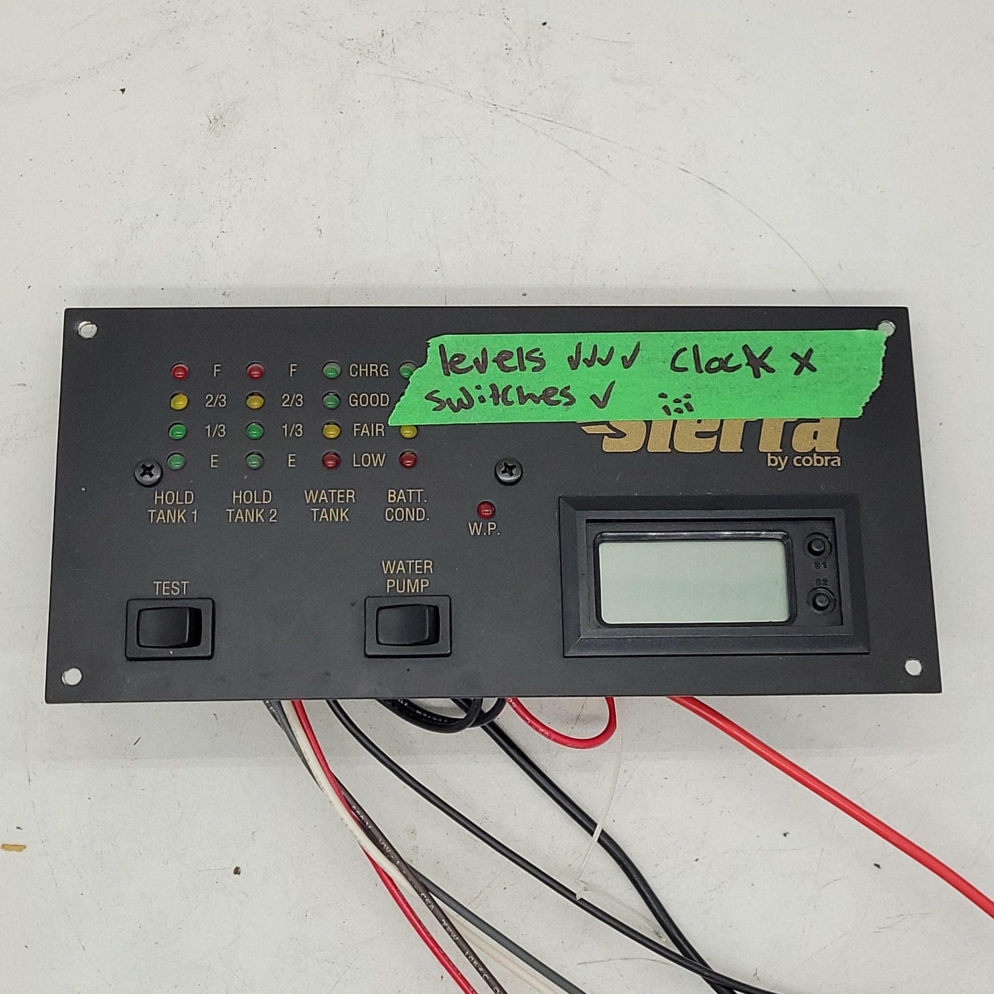 Buy Used Tank Monitor System Panel Online - Young Farts RV Parts