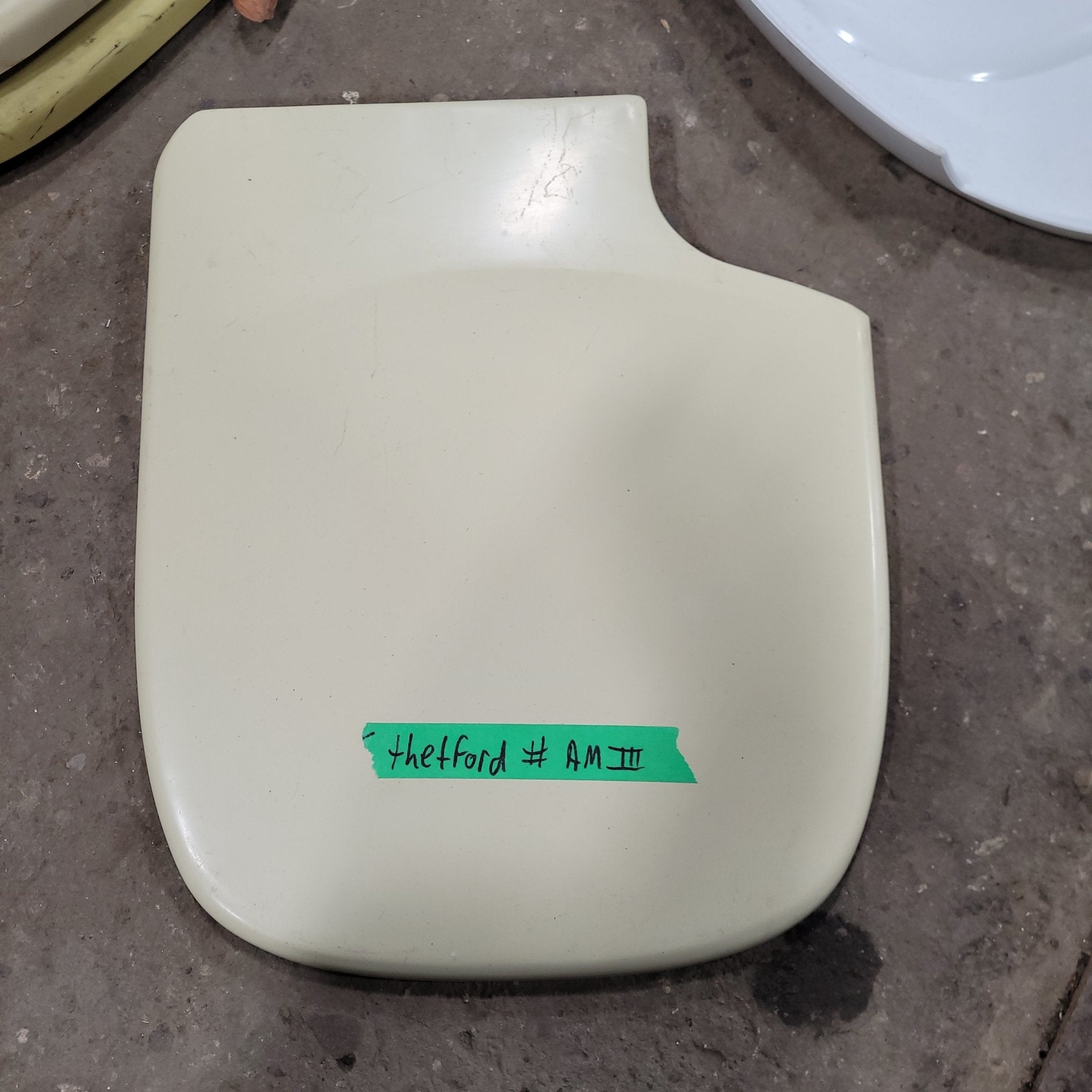 Used Thetford AM III Toilet Seat Cover Replacement (cover ONLY) | 09500 | 20932 - Young Farts RV Parts