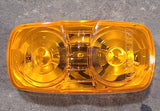 Used Uni-Bond SAE P3 99 DOT - D-12-M Replacement Lens for Marker Light - Amber