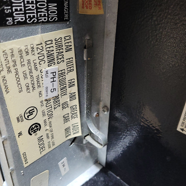 Used Ventline RV Range Hood Fan CC316-2 - Young Farts RV Parts