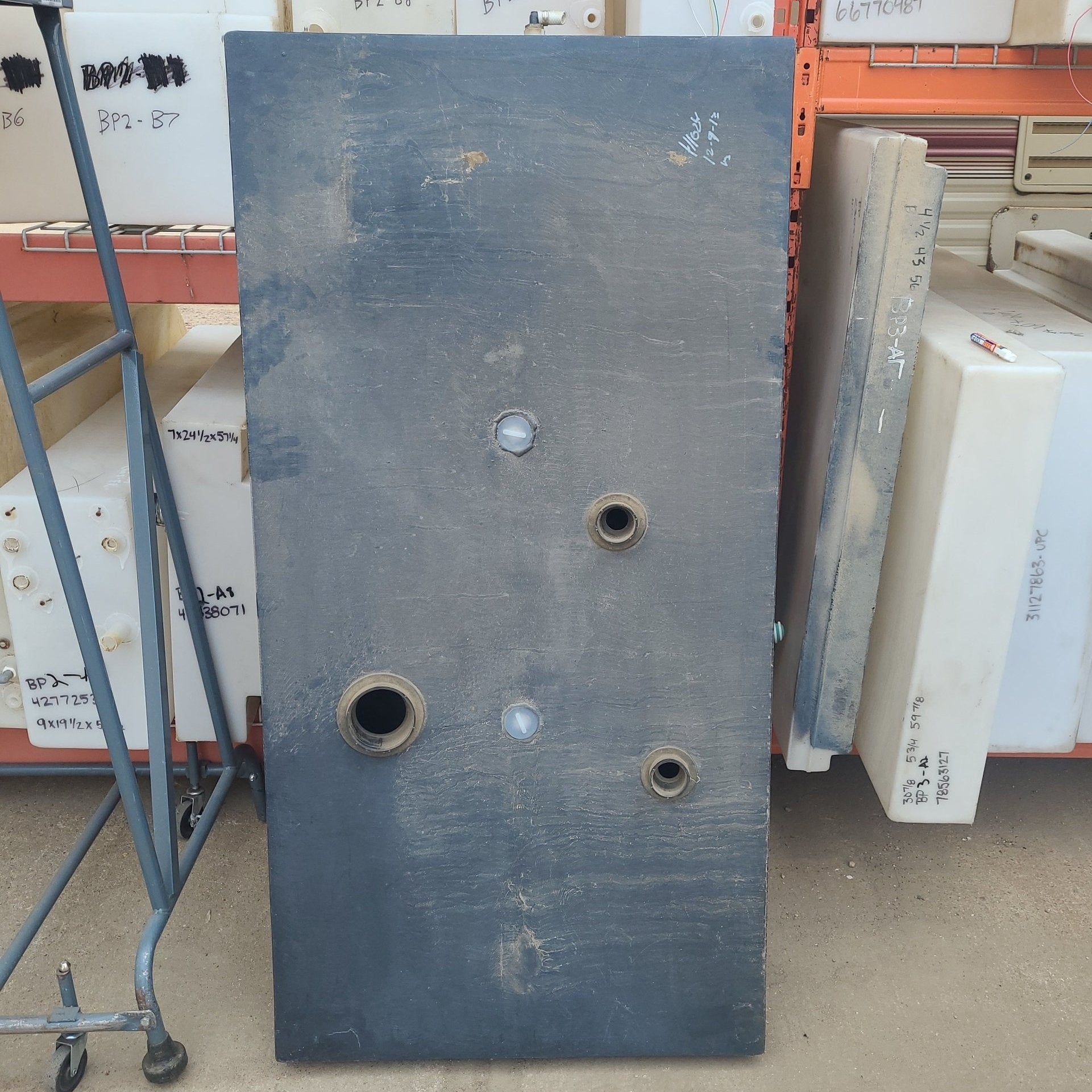 Used Waste/ Grey Water Tank 57 1/2" X 29" X 7" - Young Farts RV Parts