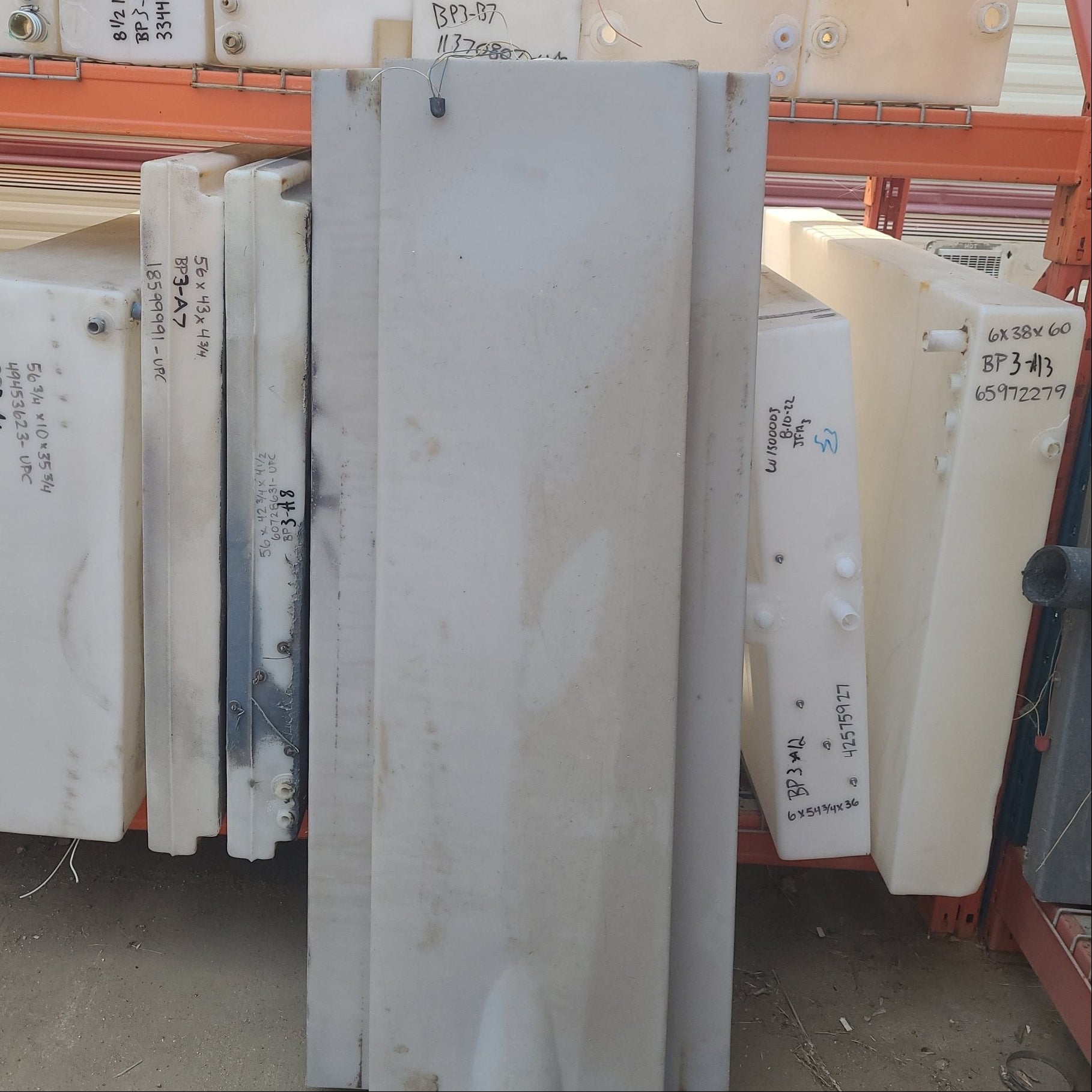 Used Waste/ Grey Water Tank 57 1/8" X 24 1/4" X 10" - Young Farts RV Parts