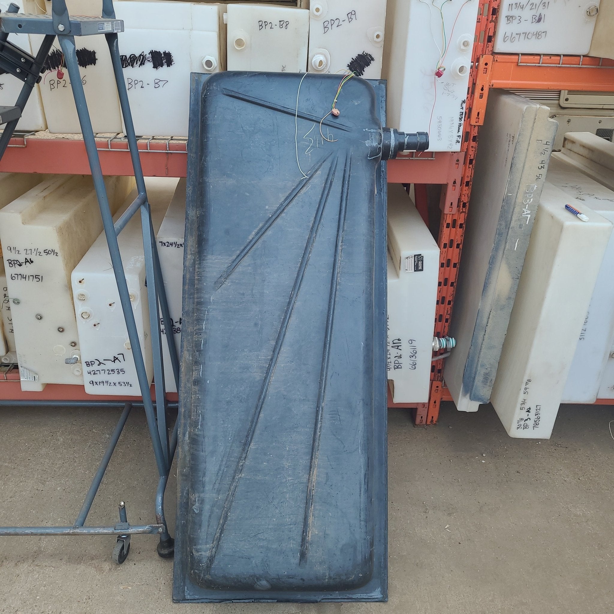 Used Waste/ Grey Water Tank 64" X 25" X 7 1/4" - Young Farts RV Parts
