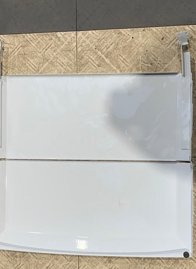 Used Wedgewood/Atwood Stove Bi fold Cover 54107 (WHITE) 19" x 16 3/4" D - Young Farts RV Parts