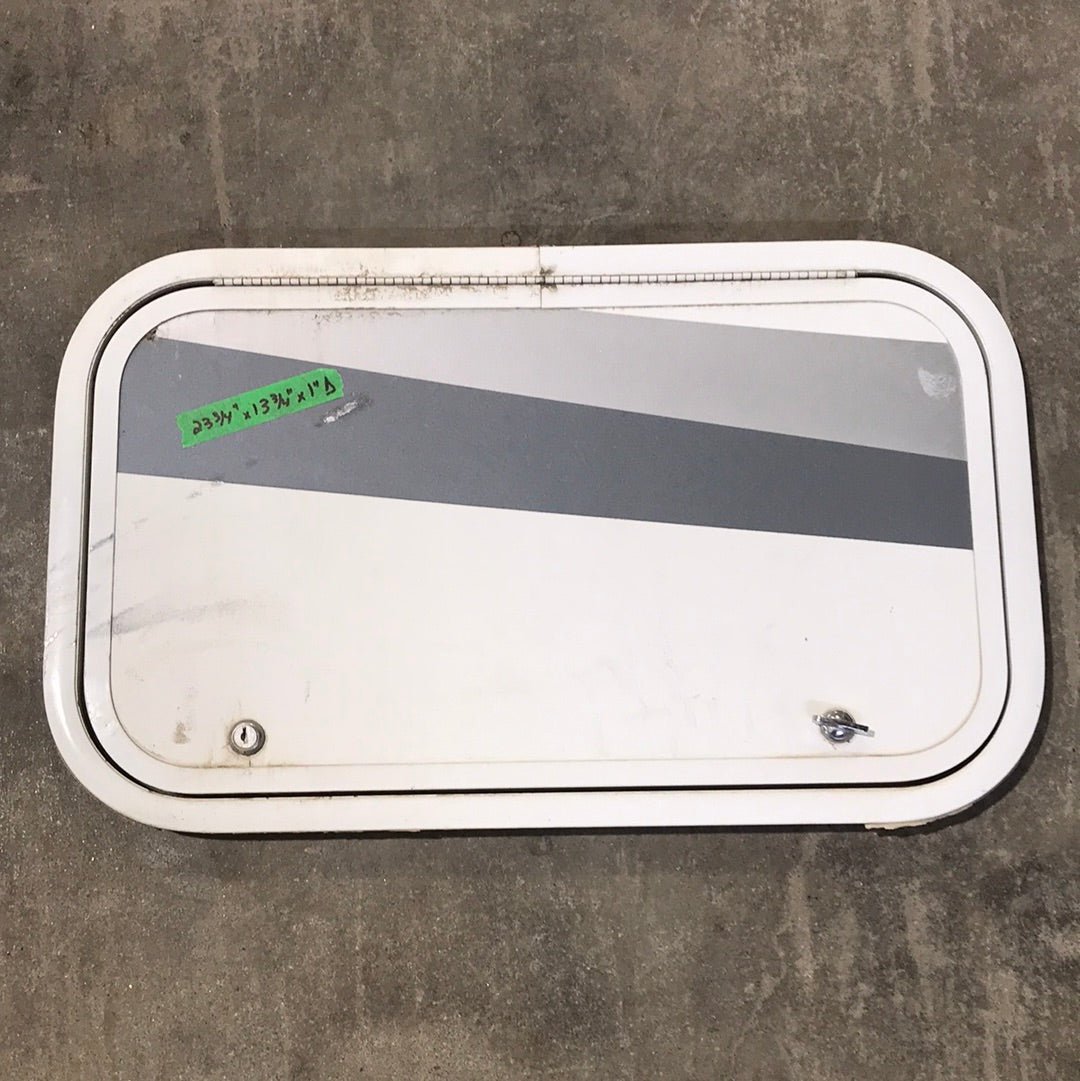 Used White Corner radius cargo door 23 3/4