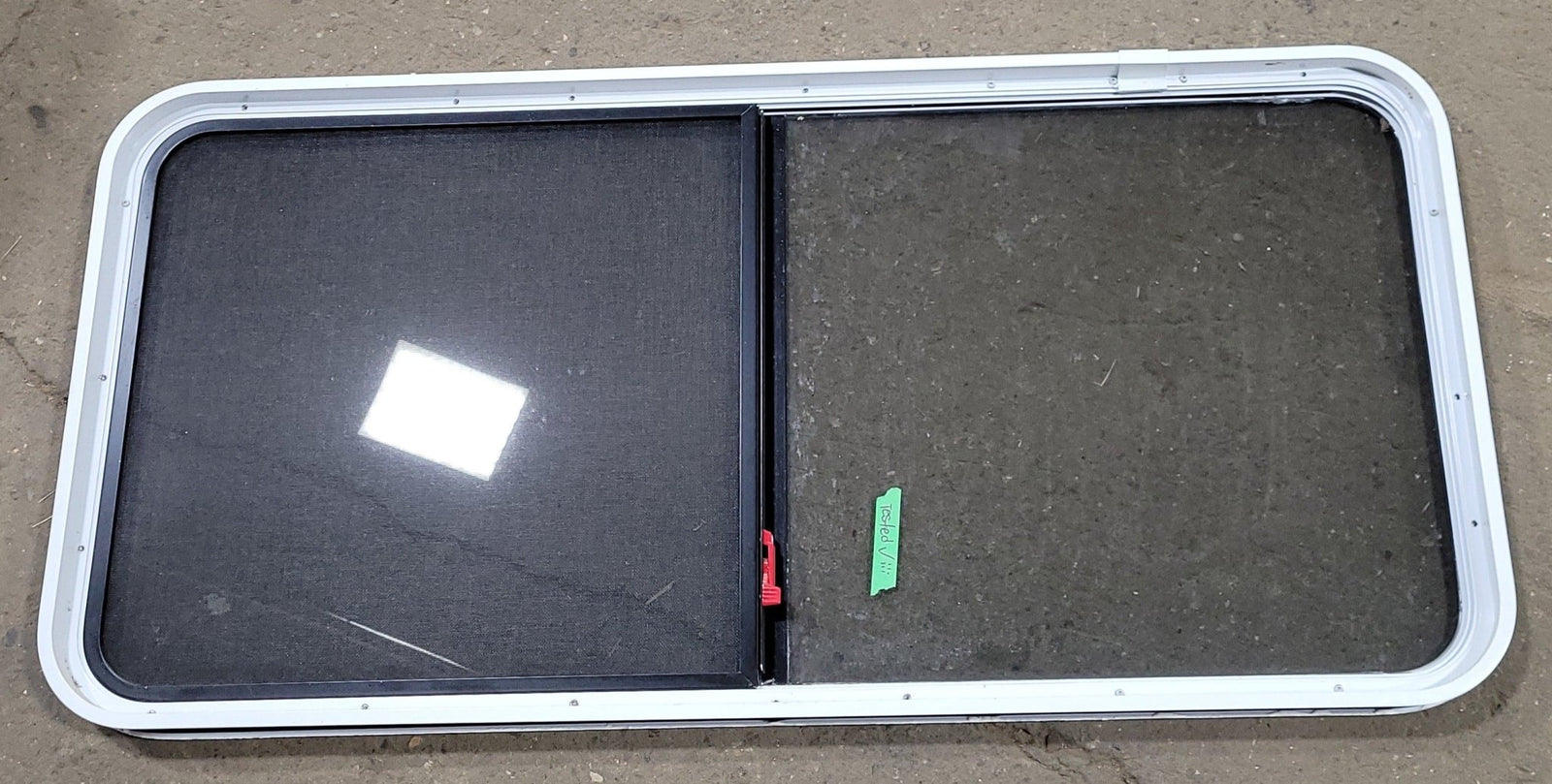 Used White Radius Emergency Opening Window : 29 3/4