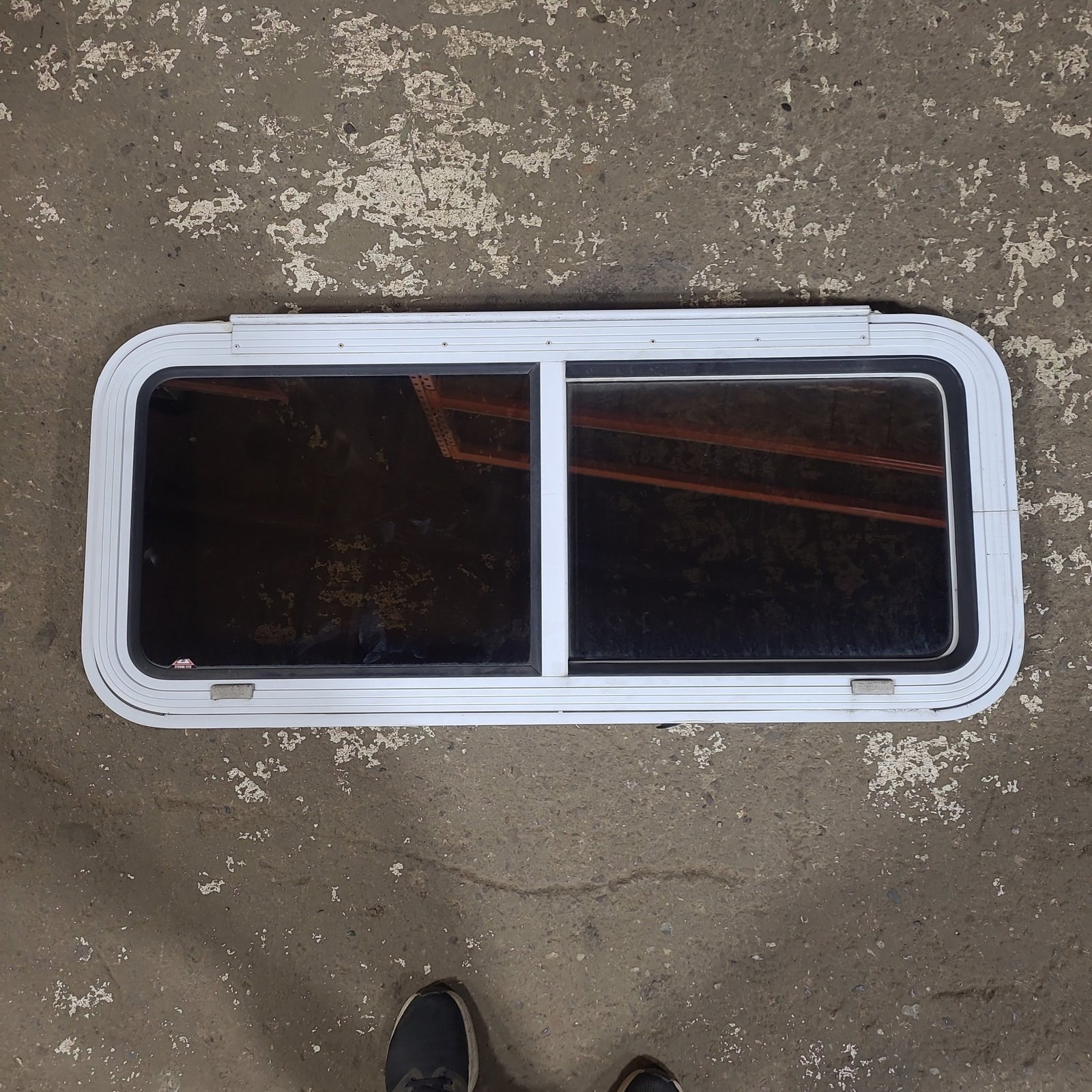 Used White Radius Emergency Opening Window : 42 1/4