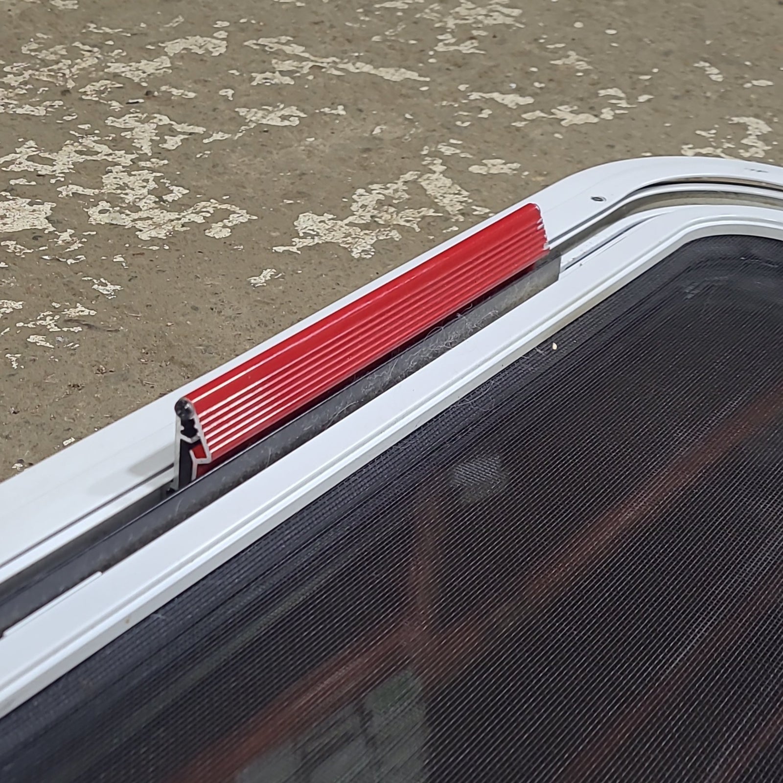 Used White Radius Emergency Opening Window : 42 1/4