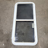 Used White Radius Emergency Opening Window : 45 1/2 X 22 1/4 X 2