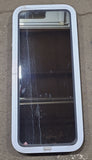 Used White Radius Non Opening Window : 17 3/4