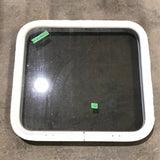 USED White Radius Non Opening Window : 21 1/2