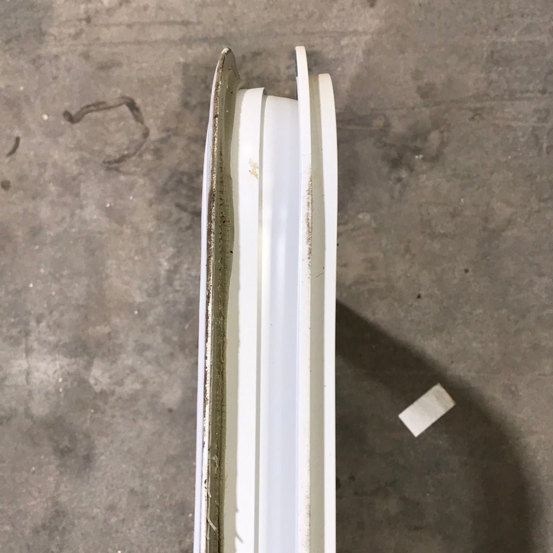 USED White Radius Non Opening Window : 21 1/2
