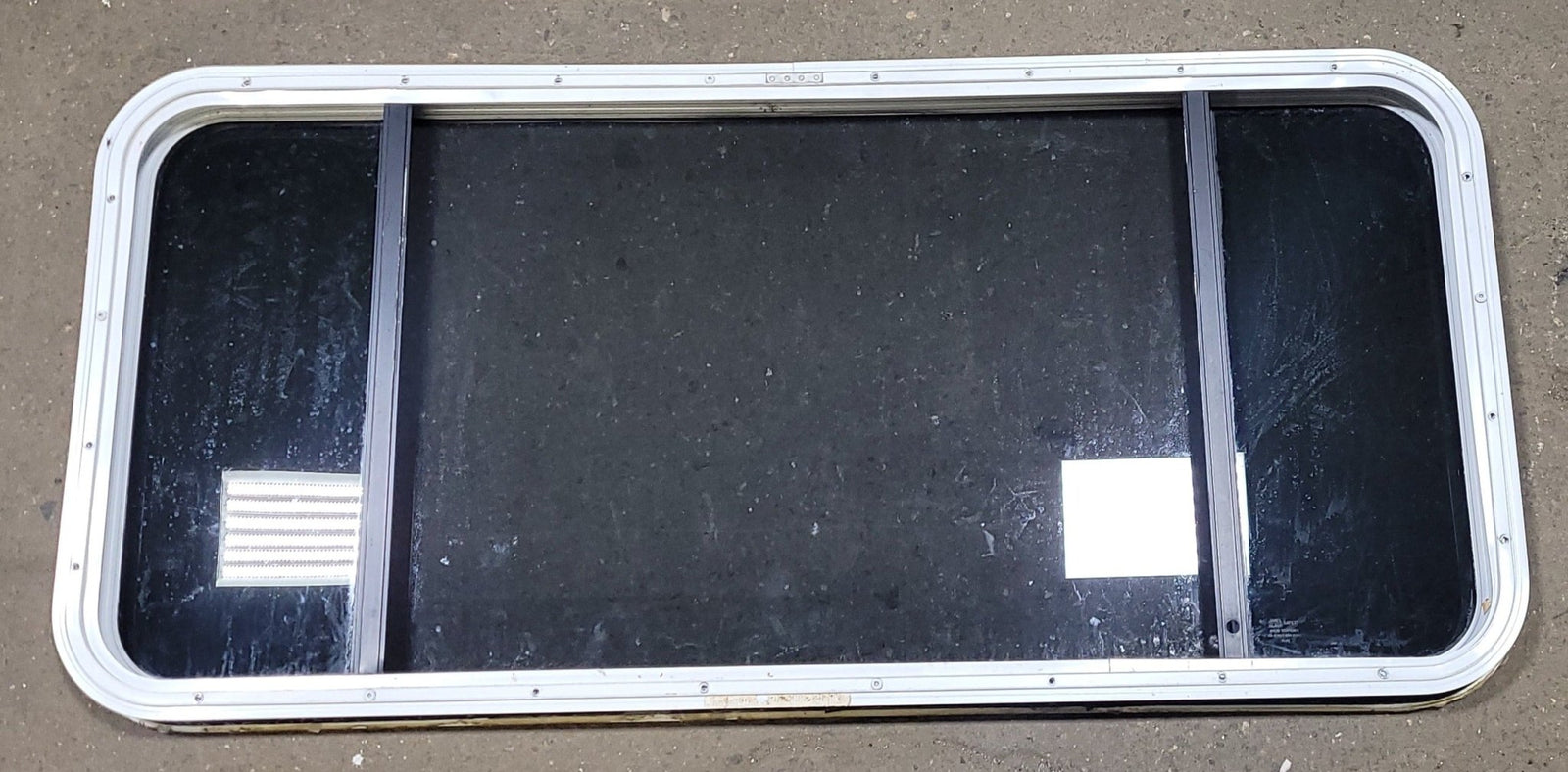 Used White Radius Non Opening Window : 47 1/2