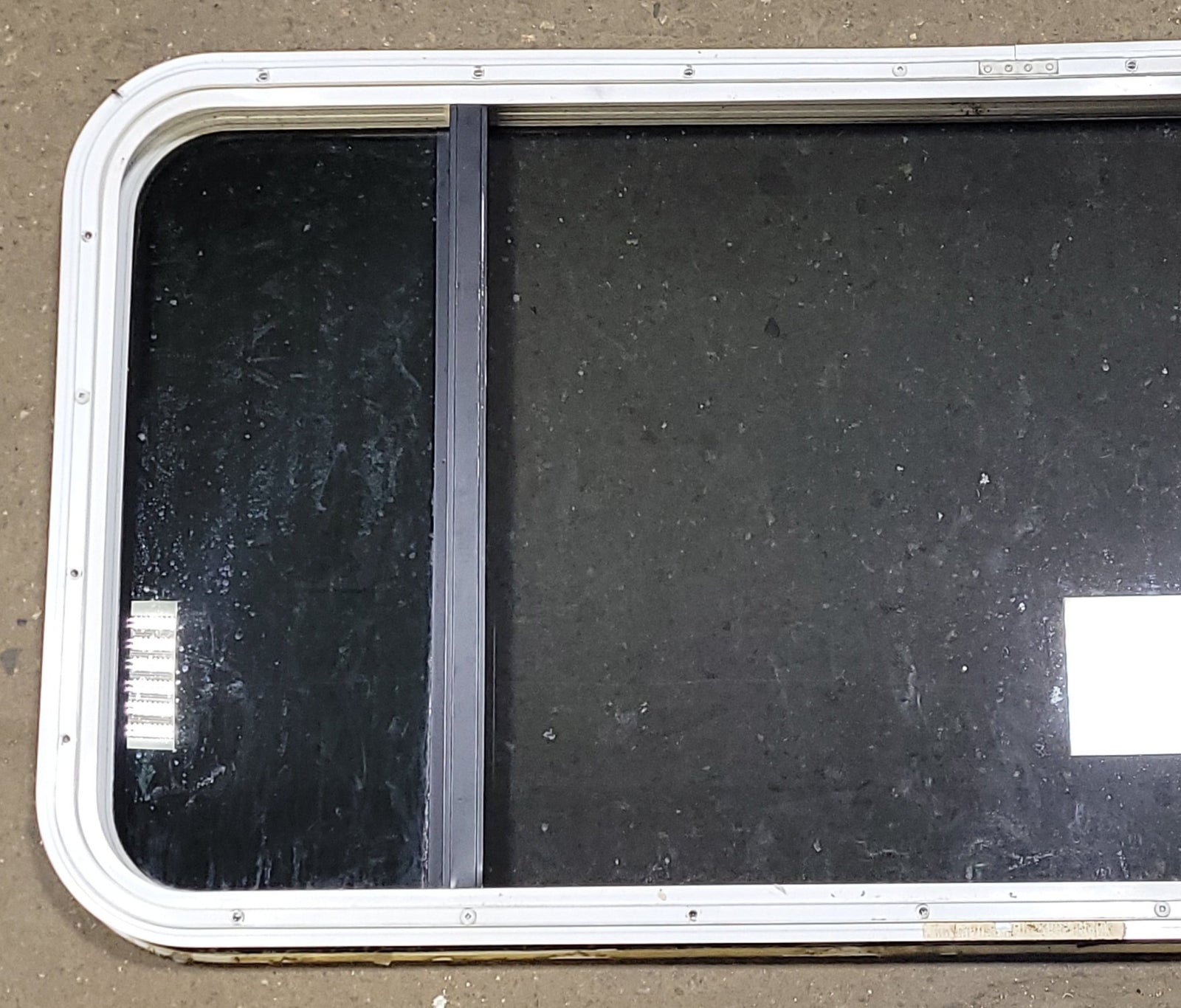 Used White Radius Non Opening Window : 47 1/2