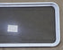 Used White Radius Non Opening Window : 54 1/4" W x 21 3/4" H x 1 7/8" D - Young Farts RV Parts