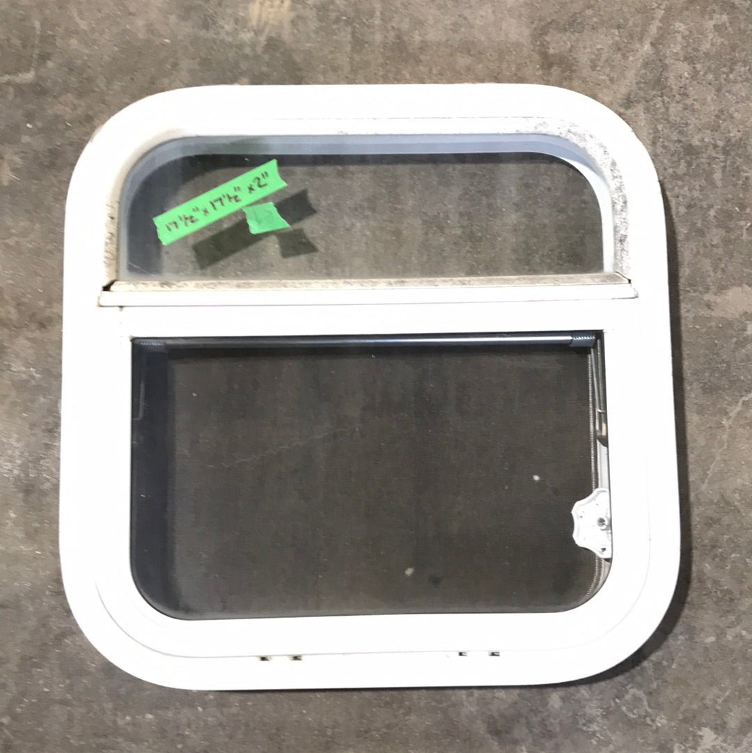 Used White Radius Opening Window : 17 1/2