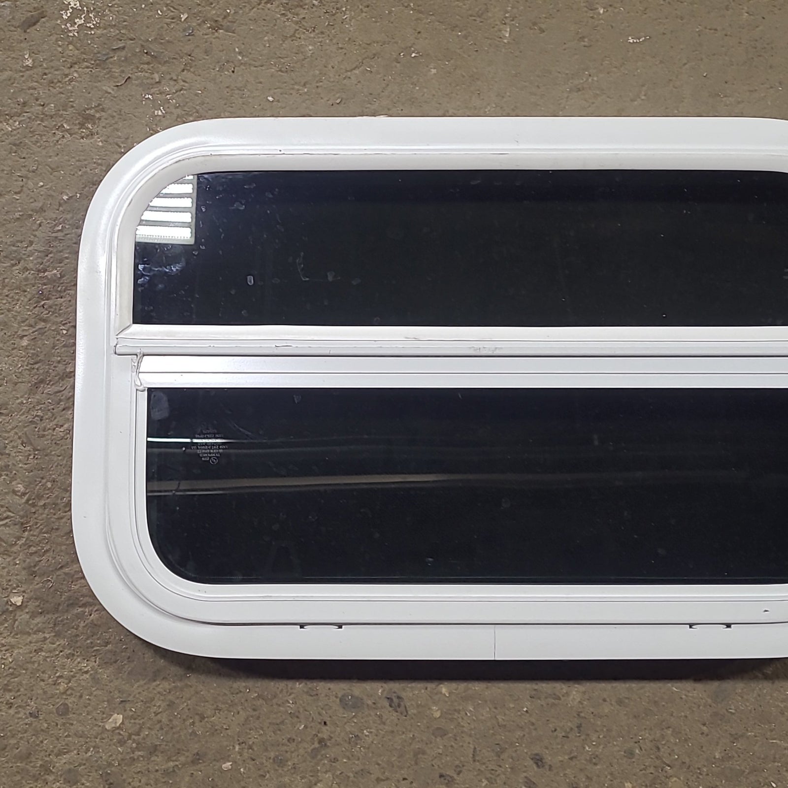 Used White Radius Opening Window : 23 1/2