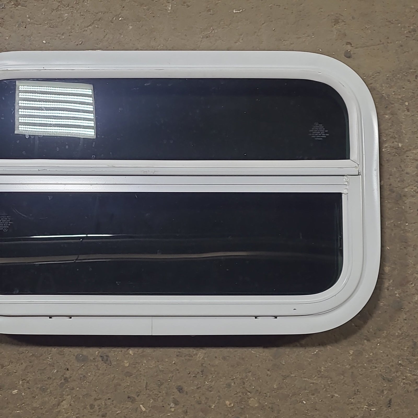 Used White Radius Opening Window : 23 1/2
