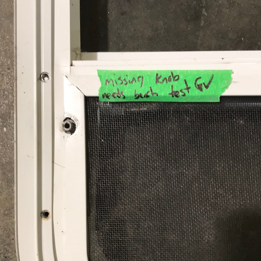 USED White Radius Opening Window : 23 1/2