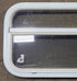 Used White Radius Opening Window : 23 1/2" W x 14 3/4" H x 1 7/8" D - Young Farts RV Parts