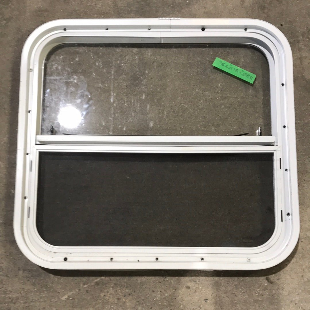 USED White Radius Opening Window : 23 1/2
