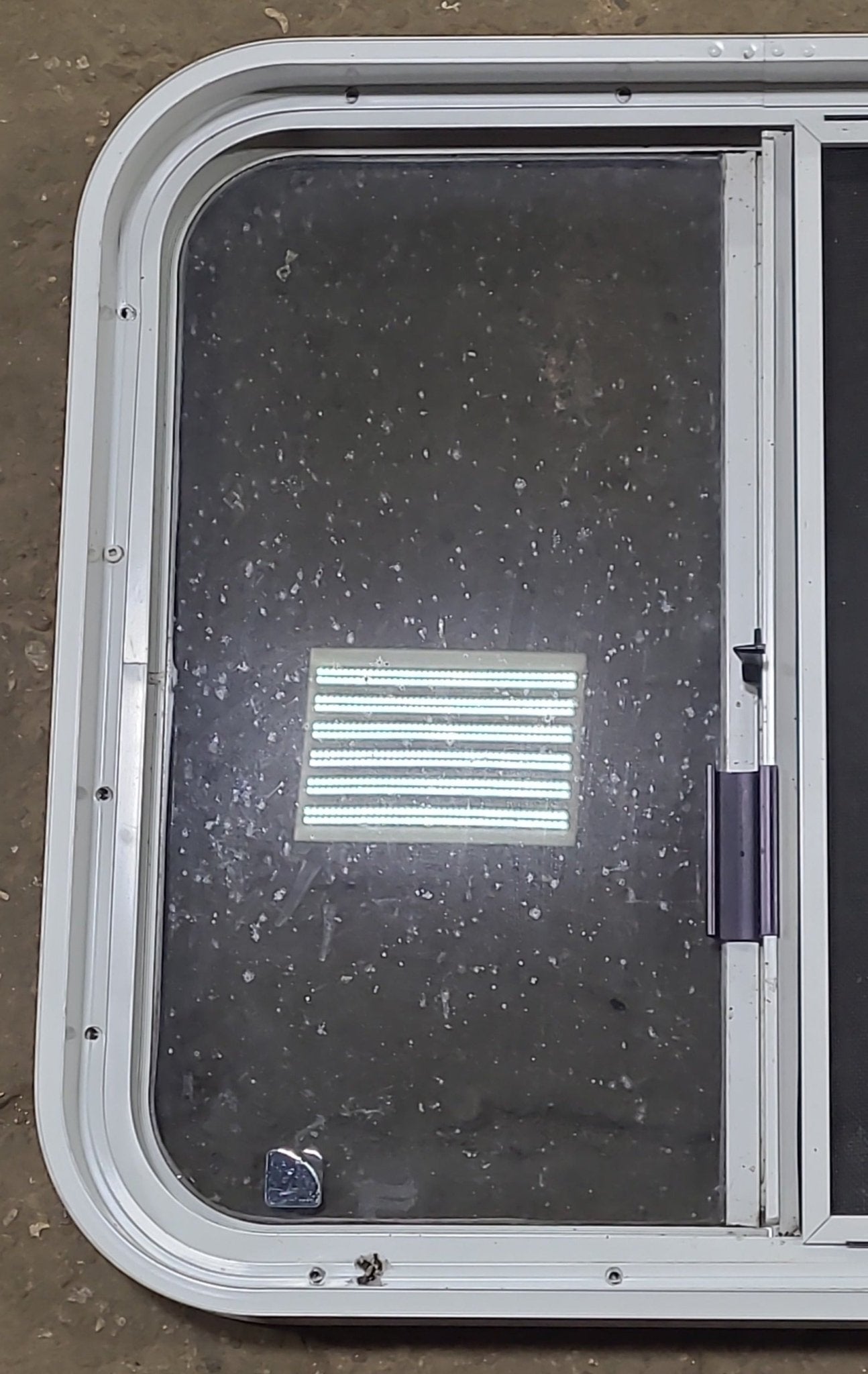 Used White Radius Opening Window : 23 1/2