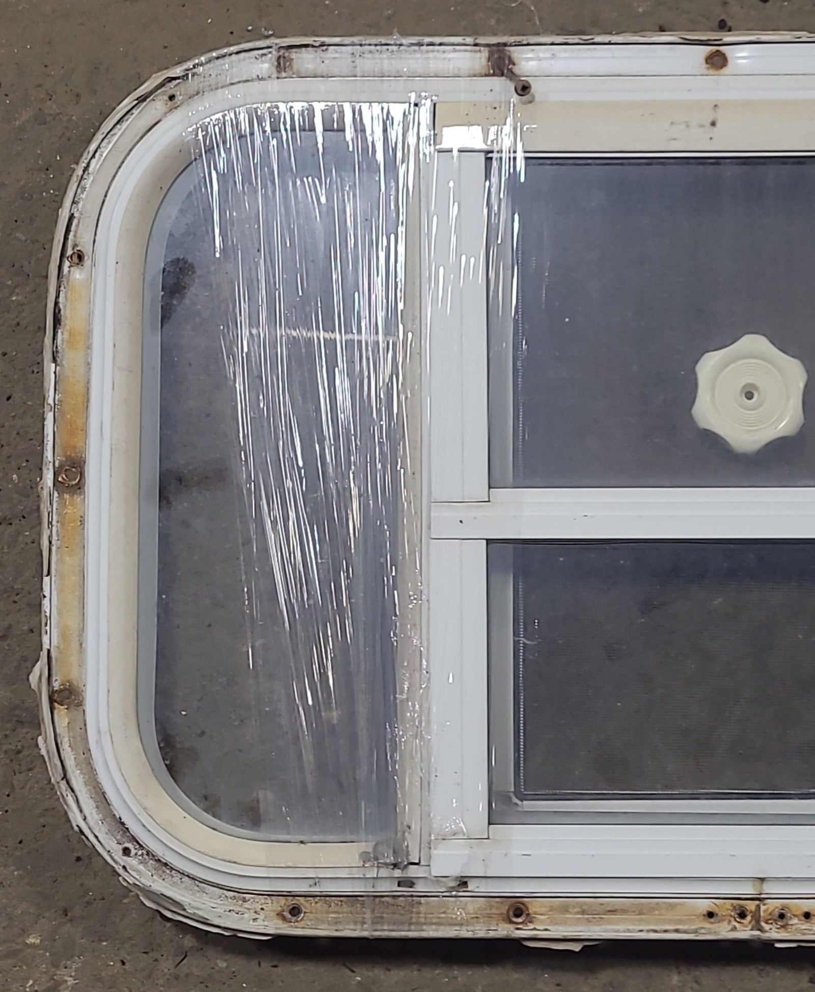 Used White Radius Opening Window : 23 3/4