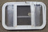 Used White Radius Opening Window : 23 3/4" W x 14 5/8" H x 1 3/4" D - Young Farts RV Parts