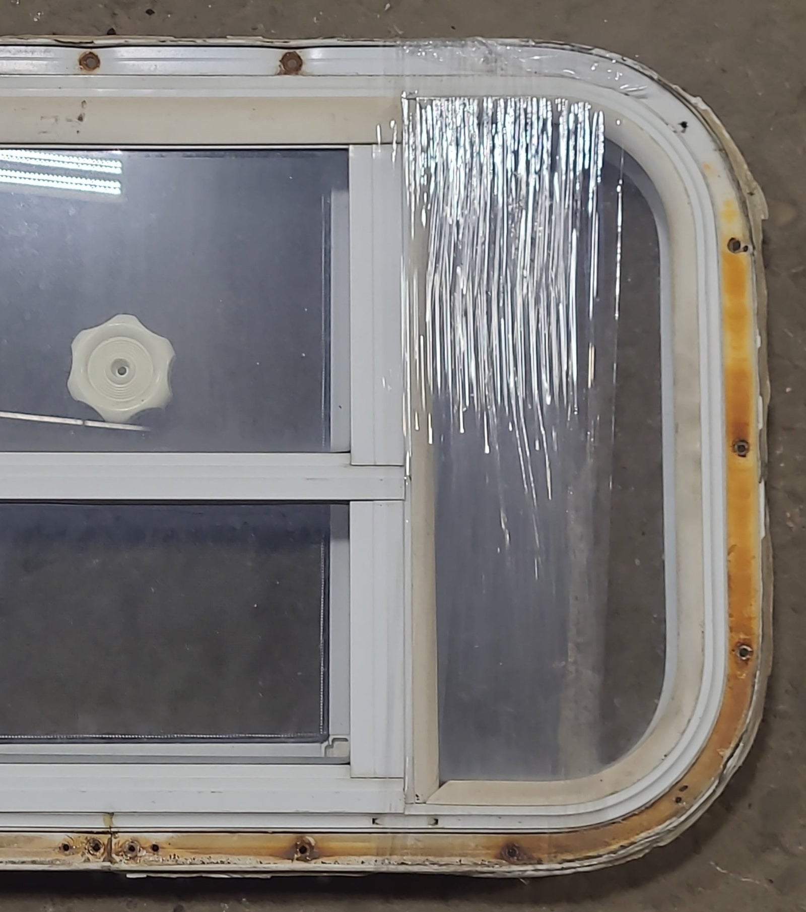 Used White Radius Opening Window : 23 3/4