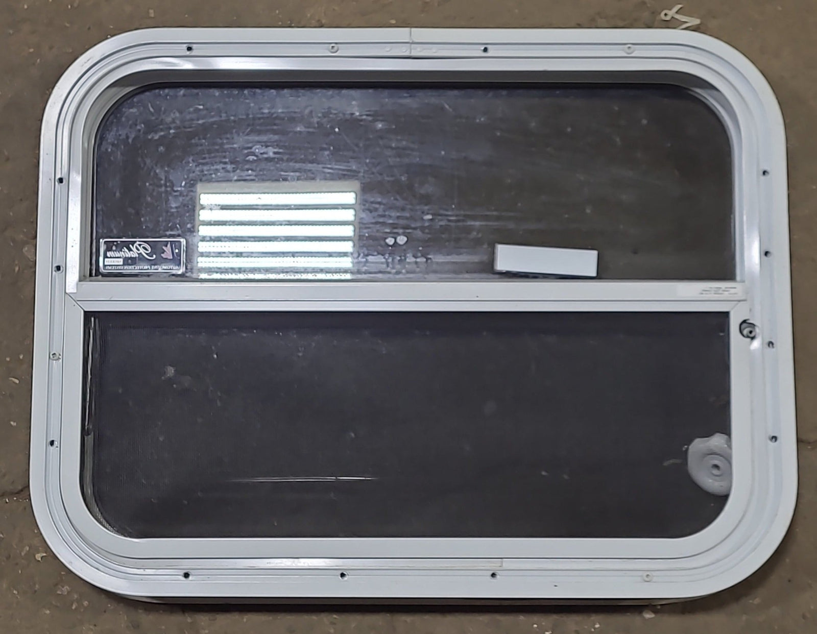 Used White Radius Opening Window : 23 3/8