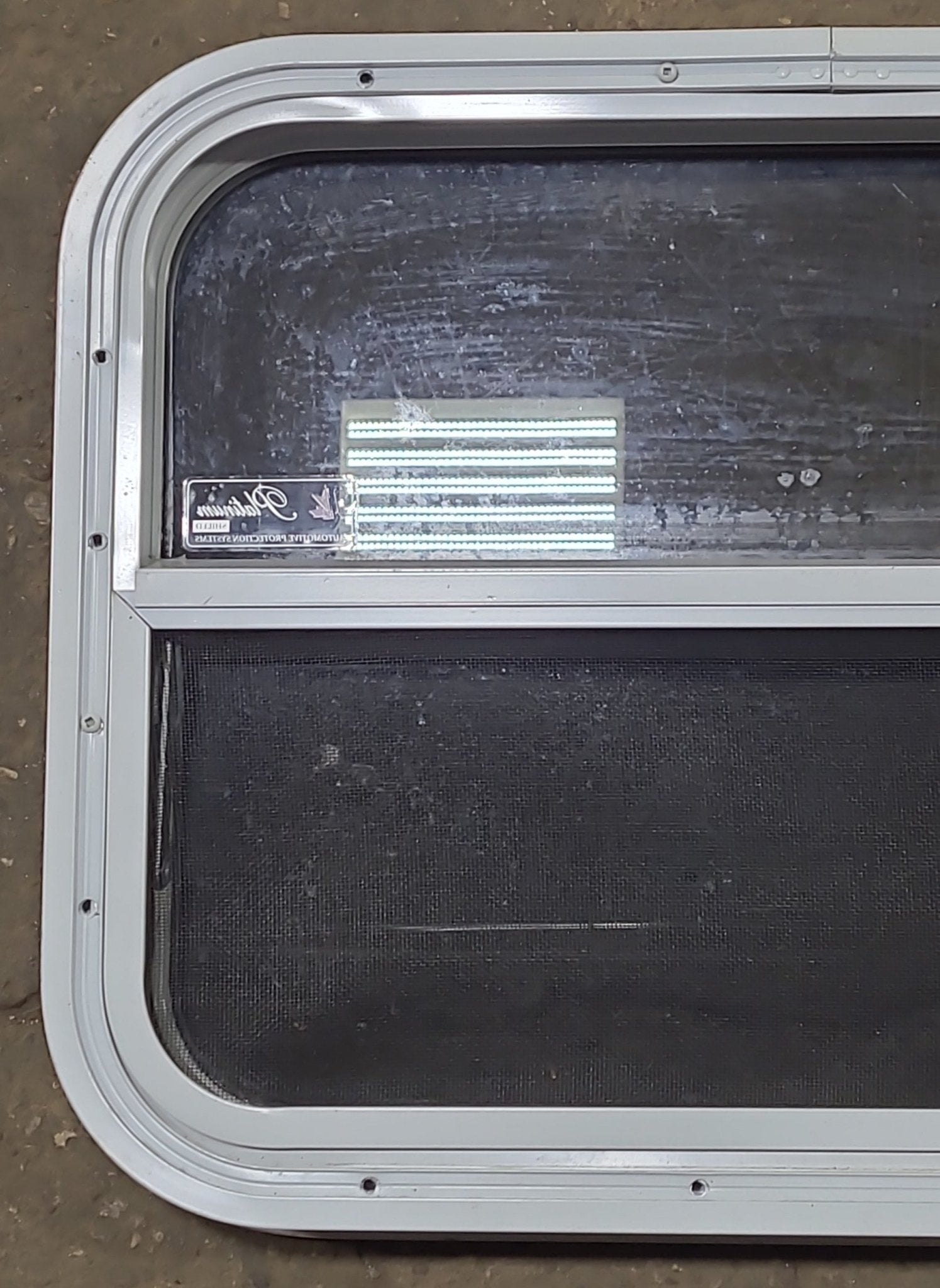 Used White Radius Opening Window : 23 3/8