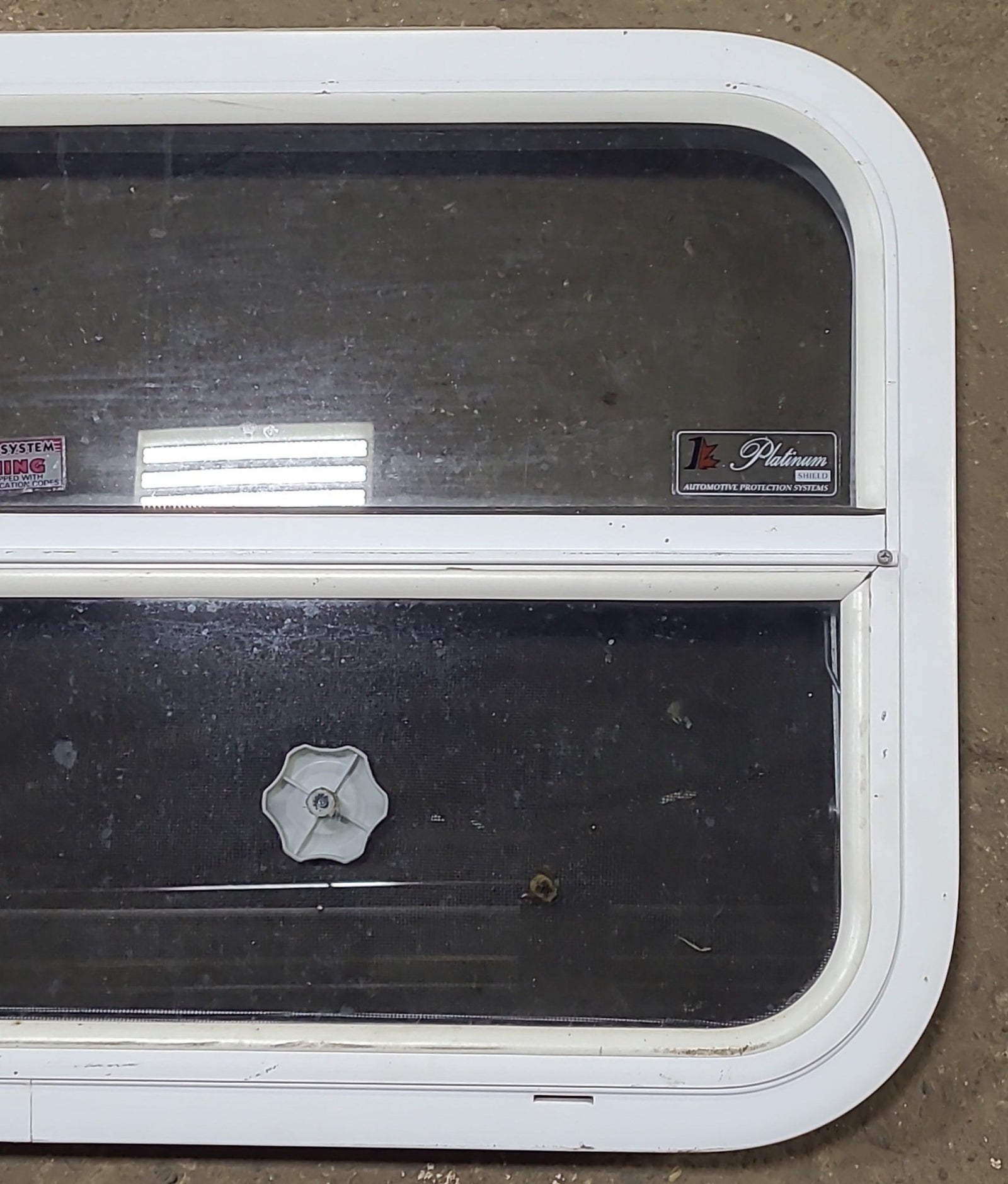 Used White Radius Opening Window : 23 3/8