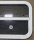 Used White Radius Opening Window : 23 3/8" W x 17 1/2" H x 1 7/8" D - Young Farts RV Parts