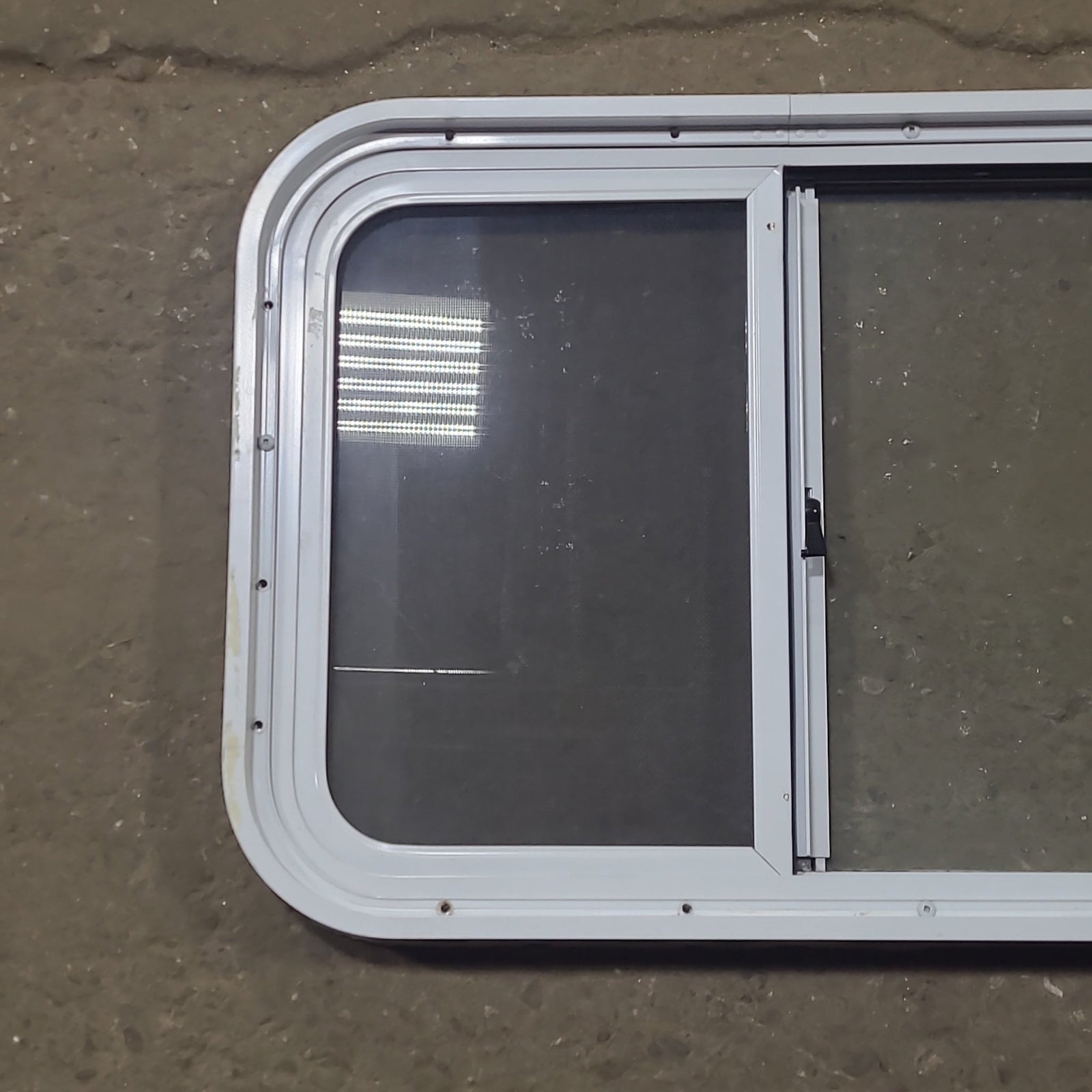 Used White Radius Opening Window : 24 1/4