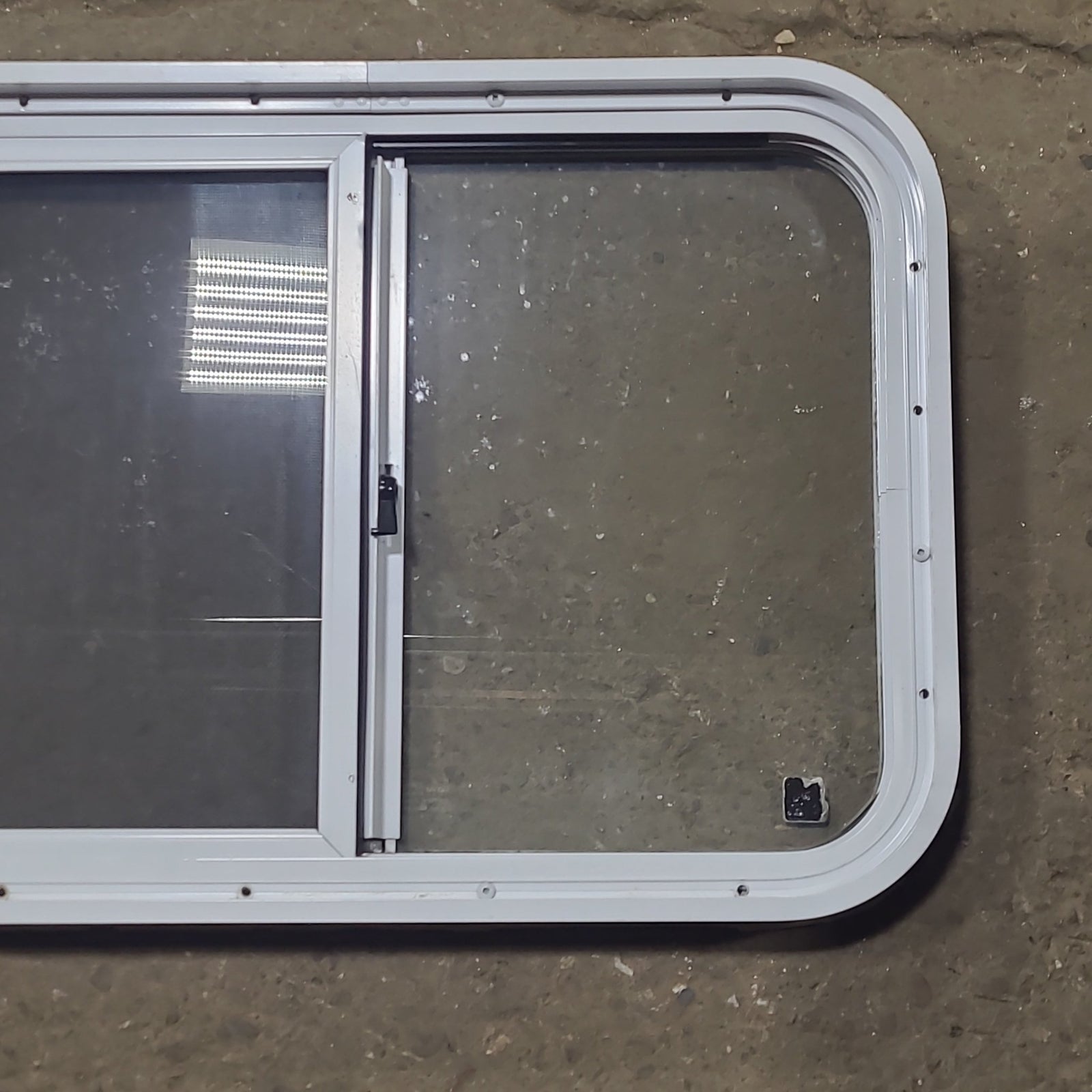 Used White Radius Opening Window : 24 1/4